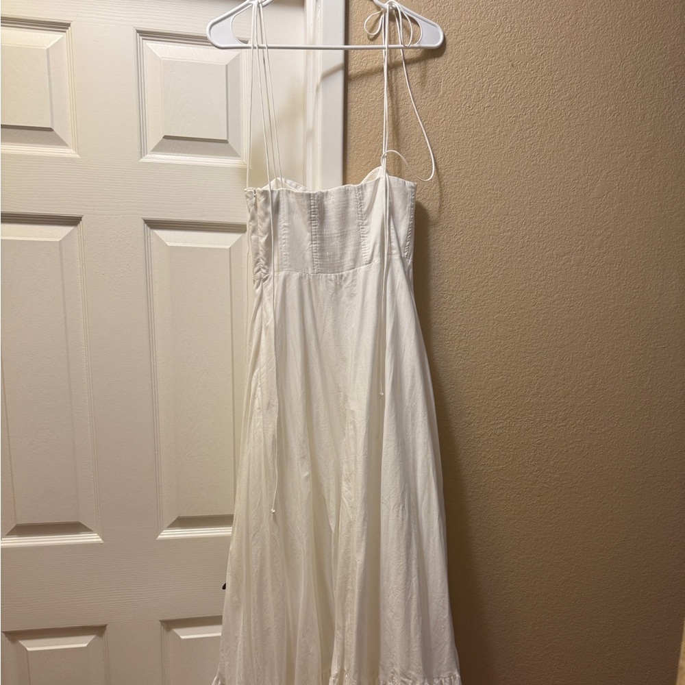 Zara Ivory Strapless Dress